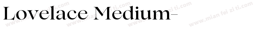 Lovelace Medium字体转换